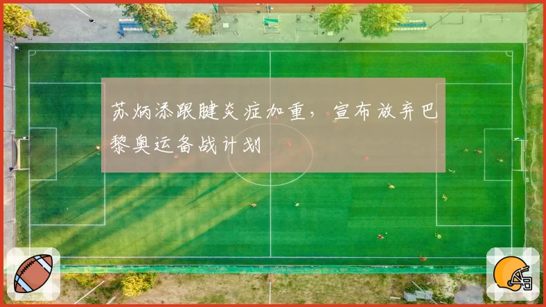 苏炳添跟腱炎症加重，宣布放弃巴黎奥运备战计划
